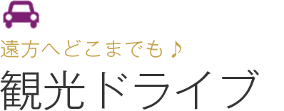 遠方へどこまでも♪観光ドライブ